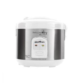 Panela de arroz bpa5bi branco/prata 400w britânia 220v