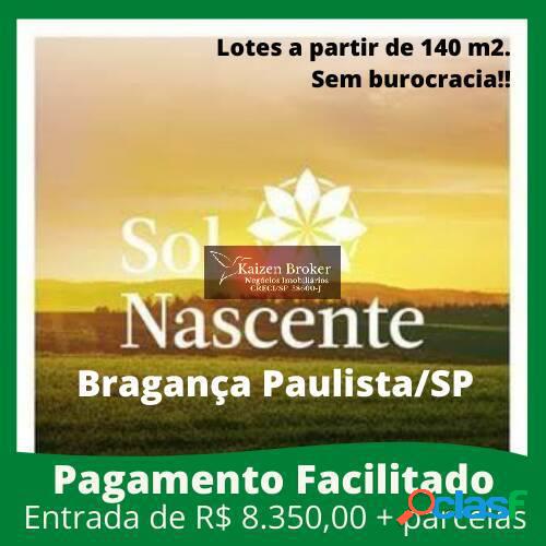 Loteamento sol nascente - lotes 140 m²