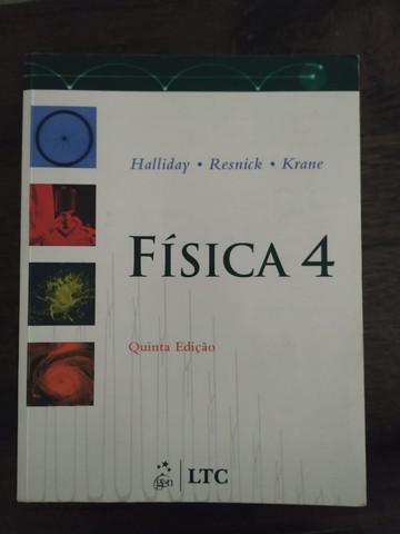 Livro física básica halliday vol. 4 em ótimo estado