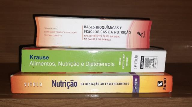 Livros Nutrição (Krause, Vitollo, Cozzolino)