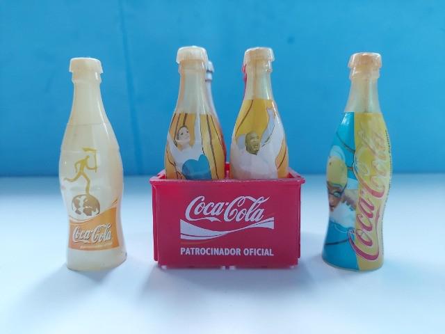 Garrafinhas colecionáveis Coca Cola olimpíadas 2004