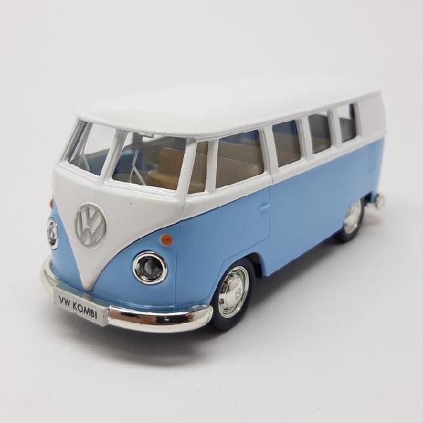 Miniatura volkswagen kombi perua - azul