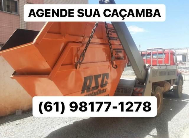 Caçamba de entulho (container), menor preço DF