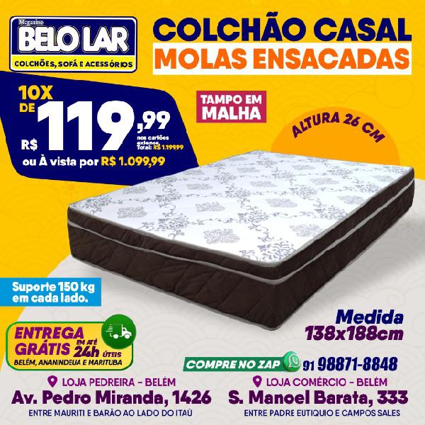 Colchão casal molas ensacadas