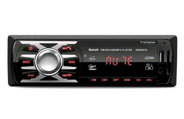 Rádio mp3 automotivo com bluetooth ubs fm