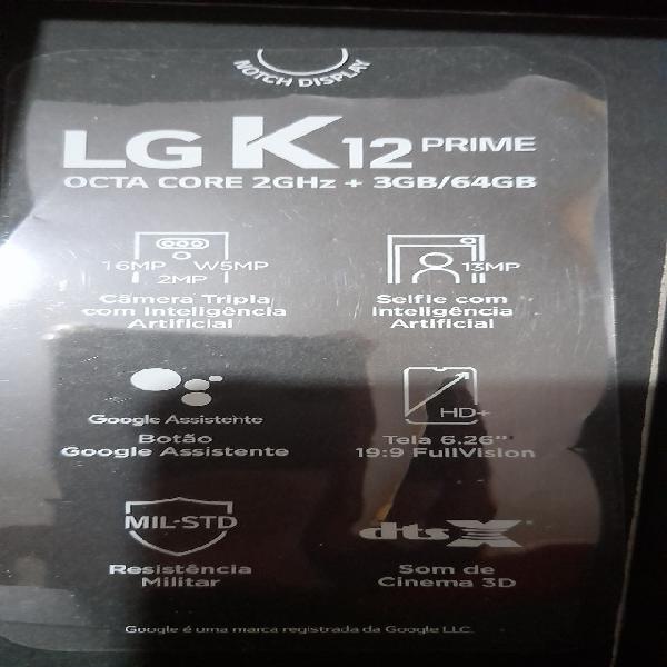 LG K12 prime 64GB seminovo azul