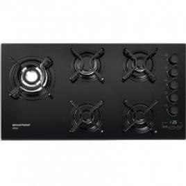 Cooktop brastemp 5 bocas preto bivolt - bdt85ae