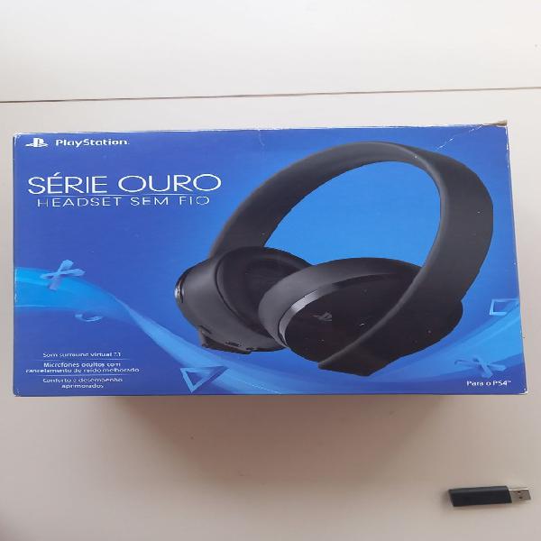 HEADSET SEM FIO SÉRIE OURO PS4