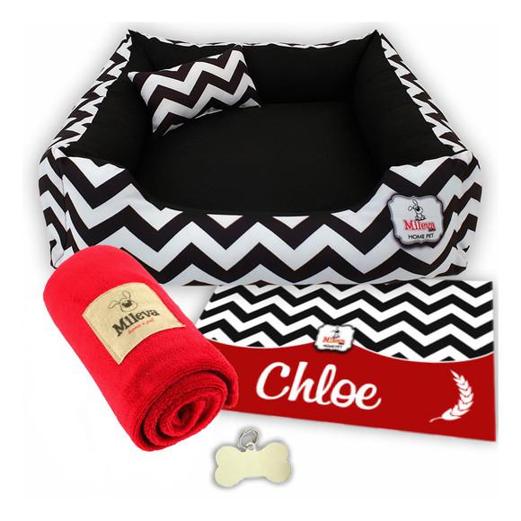 Kit 5 pçs personalizado cama pet60x60-chevron