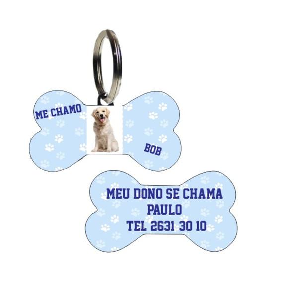 Pingente para Coleira de cachorro Personalizado com Nome no