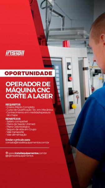 Operador de máquina cnc corte a laser