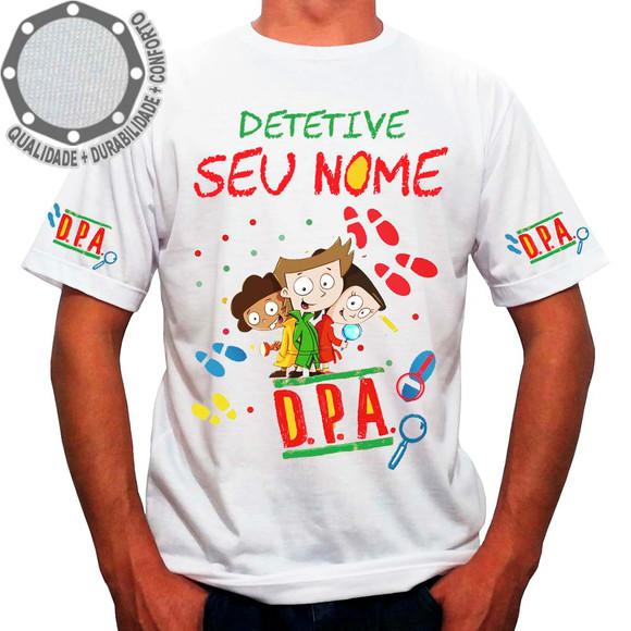 Camiseta dpa detetives do prédio azul personagens ah01385