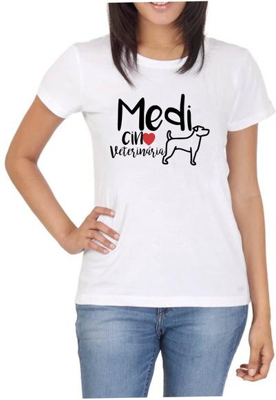 Camiseta Feminina Medicina Veterinária no Elo7 | Lv