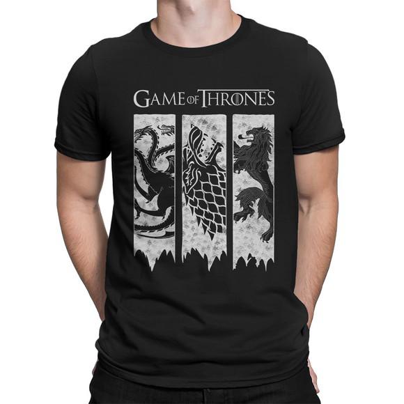 Camiseta Game Of Thrones Brasões 3 Casas no Elo7 | Inverno