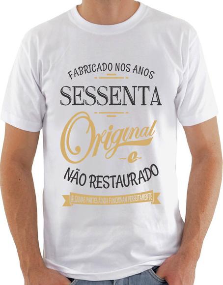 Camiseta masculina fabricado nos anos 60 (sessenta) no elo7