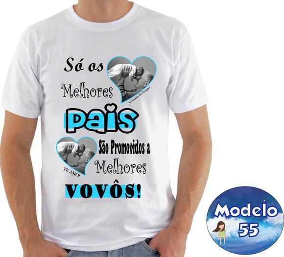 Camiseta Personalizadas Dia dos Pais PRESENTE VOVÔ no Elo7