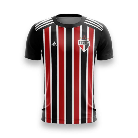 Camiseta são paulo tricolor futebol infantil personalizada