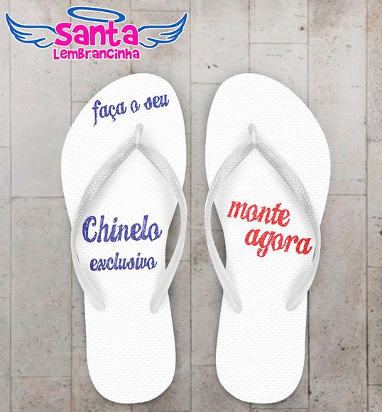 Chinelo Personalizado - Faça o seu 10 no Elo7 | Santa