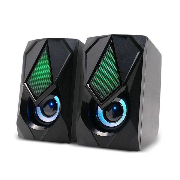 Caixa de som 2.0 gamer 12w rms rgb - sp951