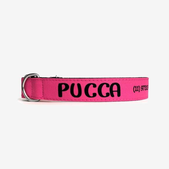 Coleira personalizada identificação/ cães pequeno porte