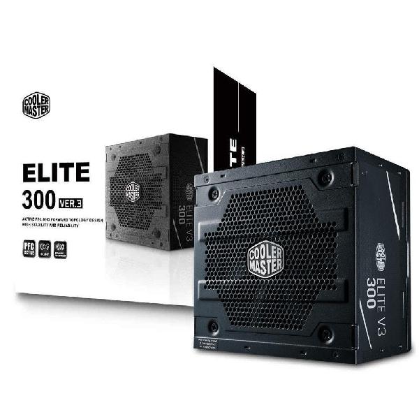 Fonte Cooler Master Elite V3 300W, PFC Ativo,