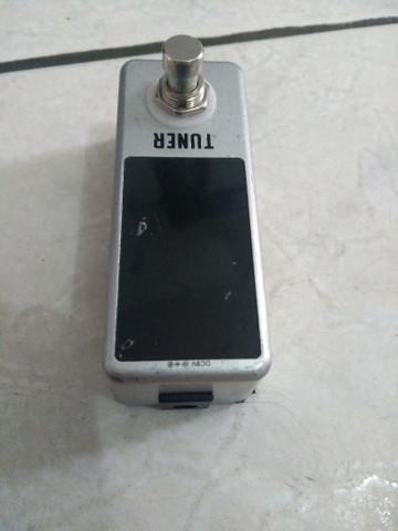 Pedal afinador digital rowin para guitarra violão baixo