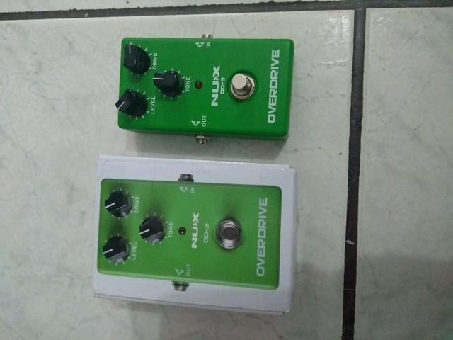 Pedal nux overdrive od3 aceito pedais pedaleira