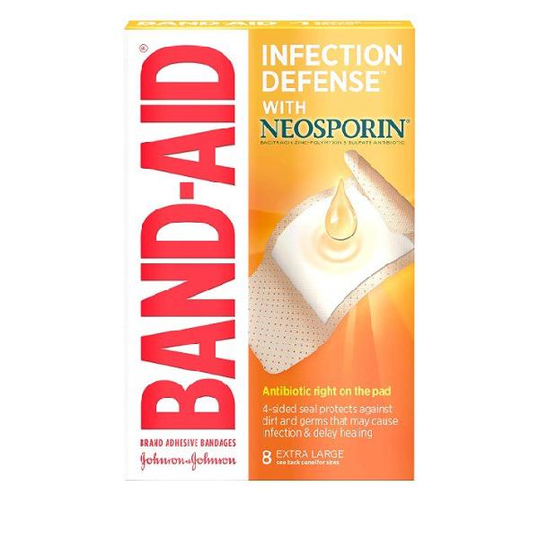 Band aid importado extra grande com neosporin (antibiótico)