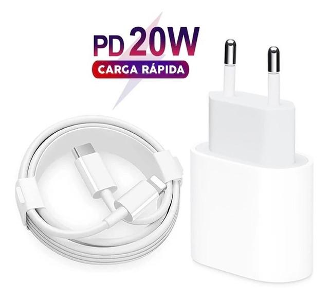 Carregador Turbo 20W Para Iphone Carga Rápida