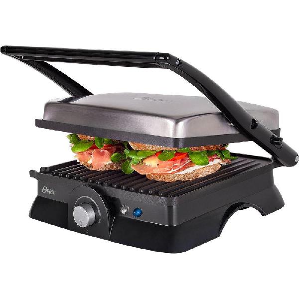 Grill Elétrico Multiuso Inox Oster 110V