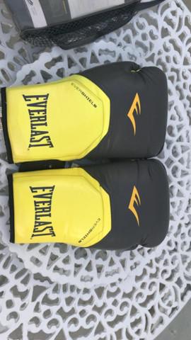 Luva everlast evershield cinza/amarela nunca usada