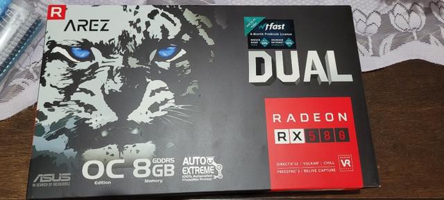 Placa de video rx 580 8gb asus dual oc