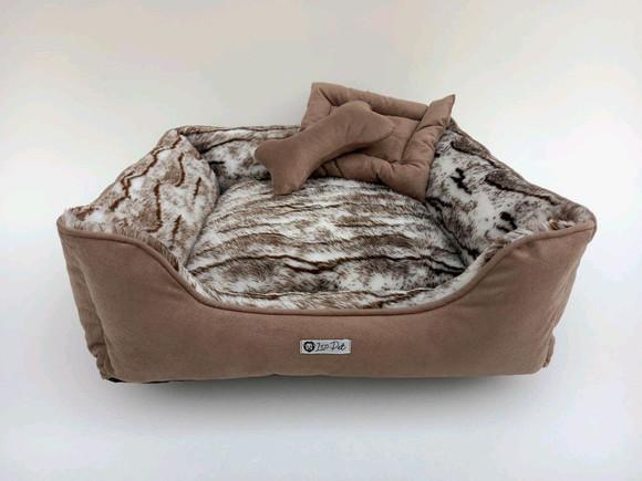 Cama quadrada pelúcia para pets 50x50 no elo7 | léo pet