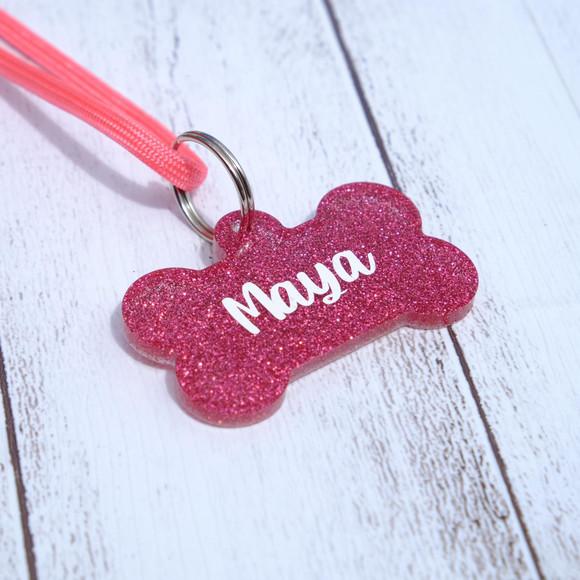 Pingente pet em resina glitter personalizado no Elo7 | The