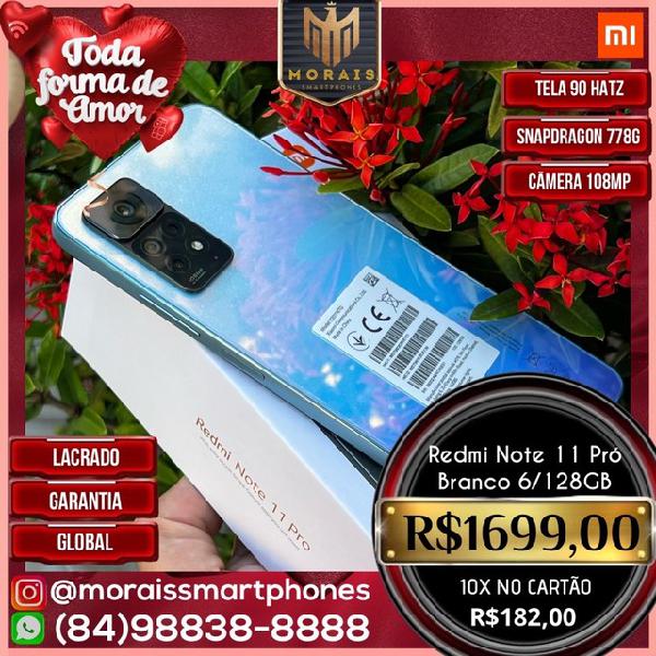 Xiaomi Redmi Note 11 Pró 6/128GB Branco - LACRADO NA