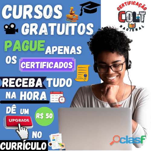 Cursos Gratuitos para todo o Brasil