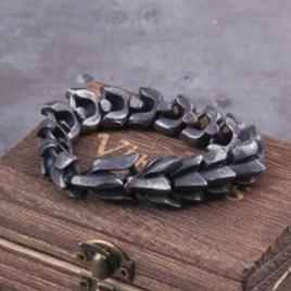 Pulseira masculina viking ouroboros vintage