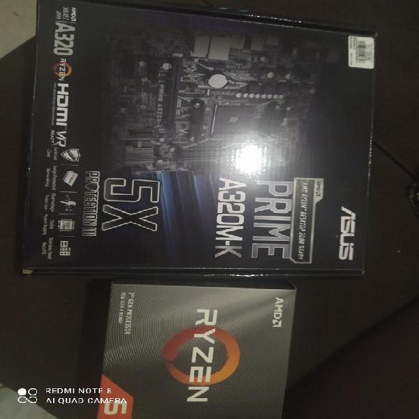 Kit Ryzen 5 3600; 2x16Gb Corsair Vengeance ddr4 Placa mãe