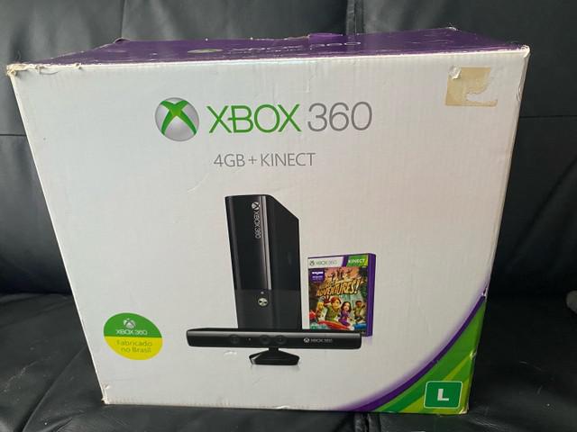 XBOX 360 4GB + KINECT NA CAIXA