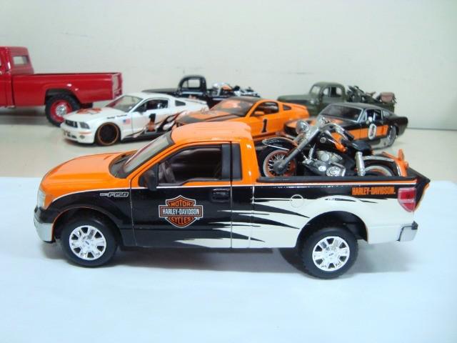 Miniatura f-150 stx 2010 harley davidson 1/27 maisto