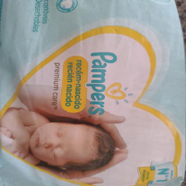 Fralda pampers rn premium care