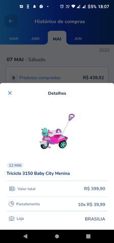 Vendo na caixa zerado triciclo infantil para criança