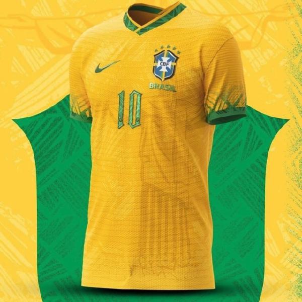 Camiseta seleção brasileira ediçao player cristo redentor