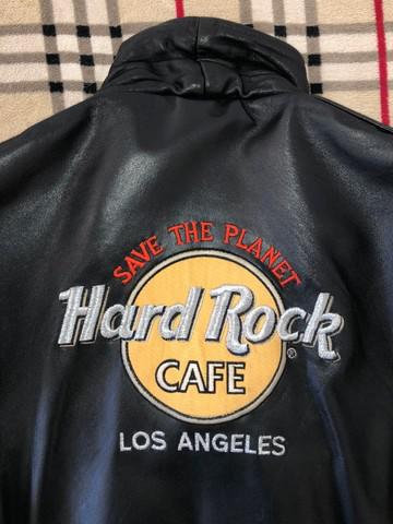 Hard Rock Café,bomber,los Angeles,eua.genuina.couro,tam Gg