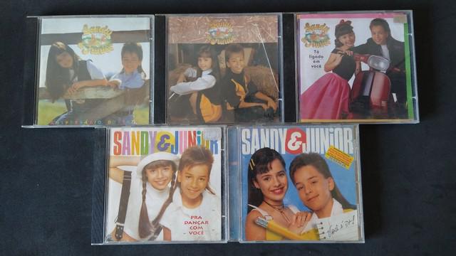 05 Primeiros CDs Sandy e Junior (Originais)