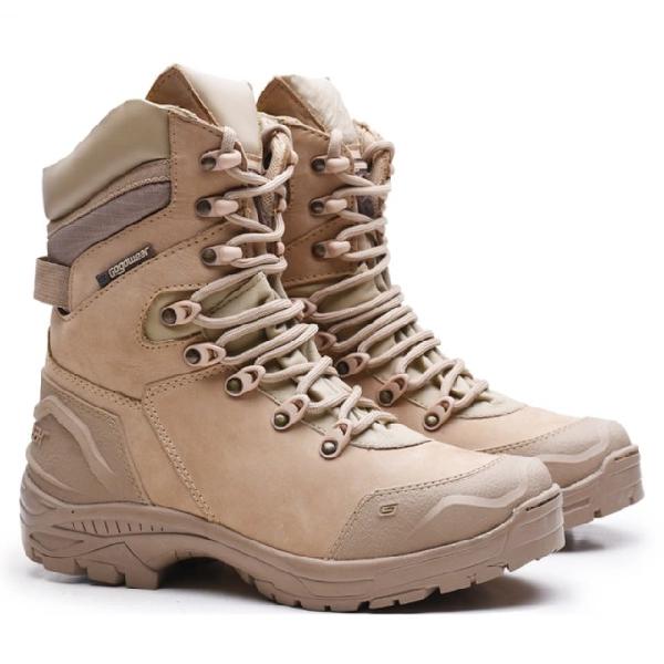 Bota tática militar gogowear 100% couro epi ca