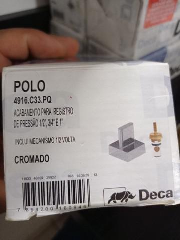 Acabamento para registro cromado