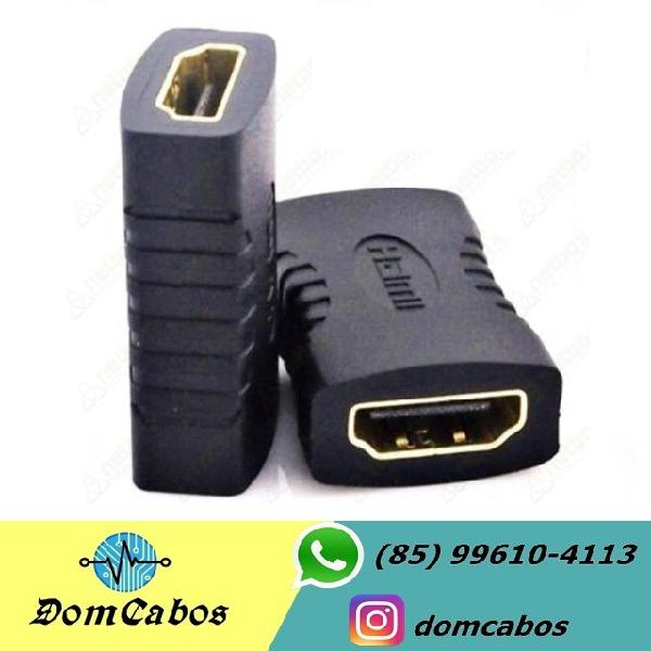 Adaptador Hdmi Femea X Femea Emenda Extensor Conector D Cabo