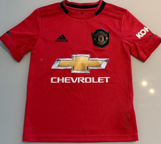 Camisa de time de futebol infantil adidas manchester united