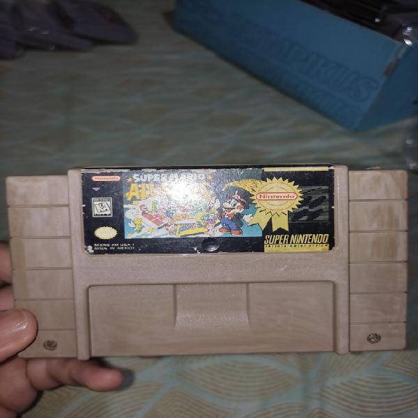 Cartucho mario allstar original para super nintendo.